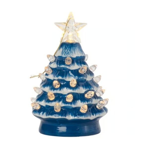 Mr. Halloween 5" PUMPKIN Nostalgic Tree Orange LED Ceramic BRAND-NEW w/ALL tag🎃 - Picture 14 of 16